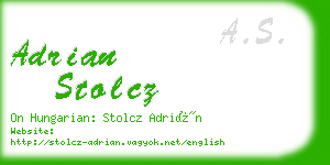 adrian stolcz business card